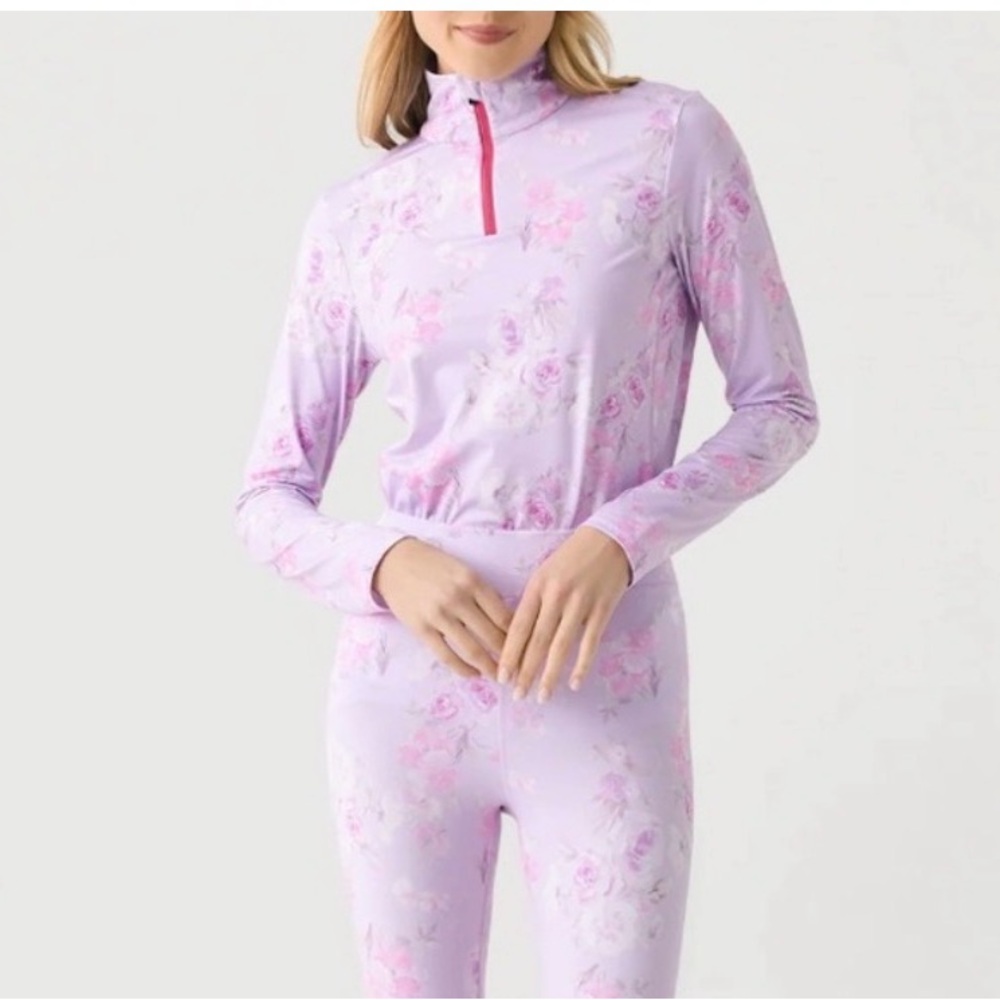 LoveShackFancy x Bogner Fire + Ice Margo 2 Quarter Zip Base Layer